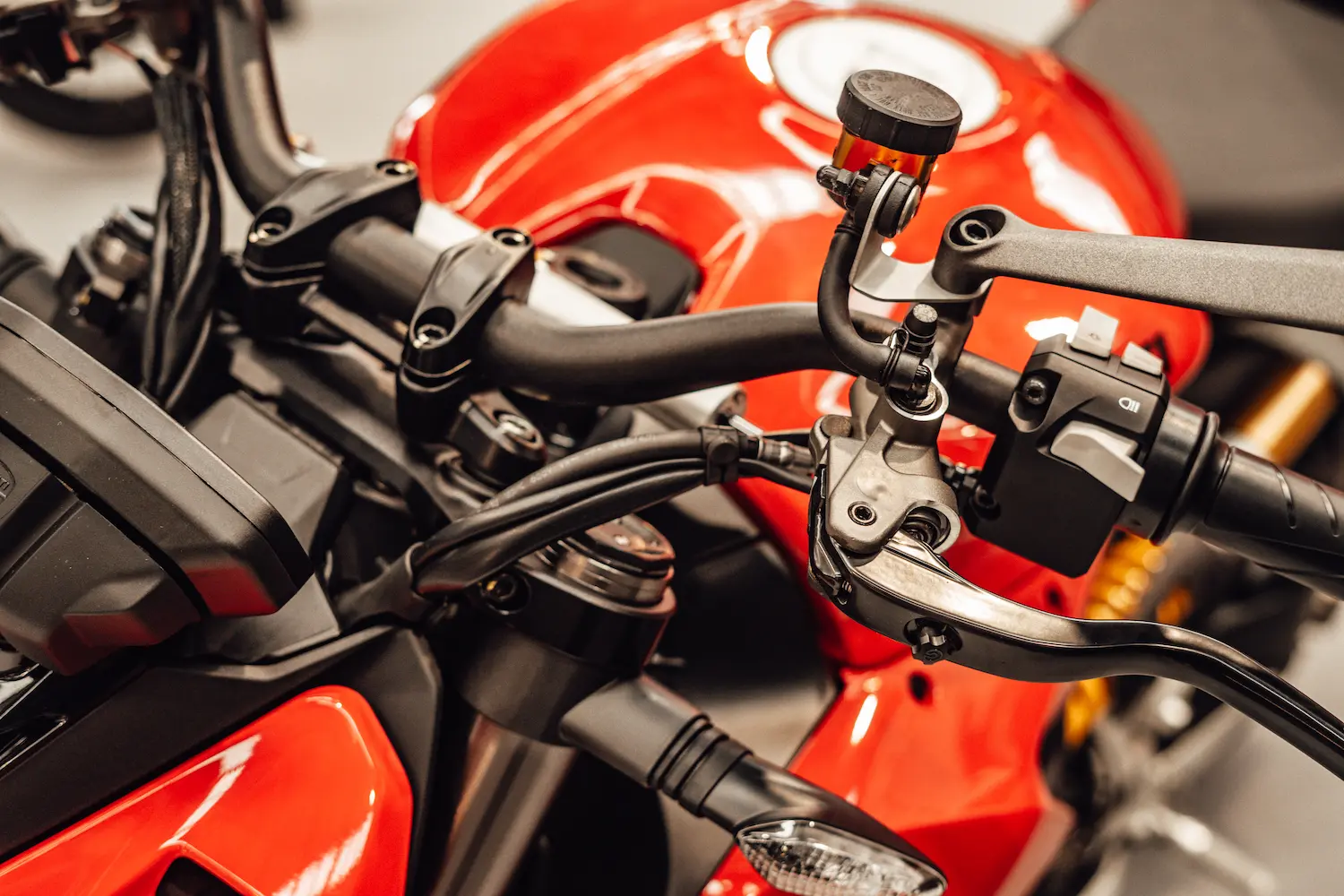 detail of the handlebar of a custom motorbike 2024 12 05 17 32 33 utc1 1